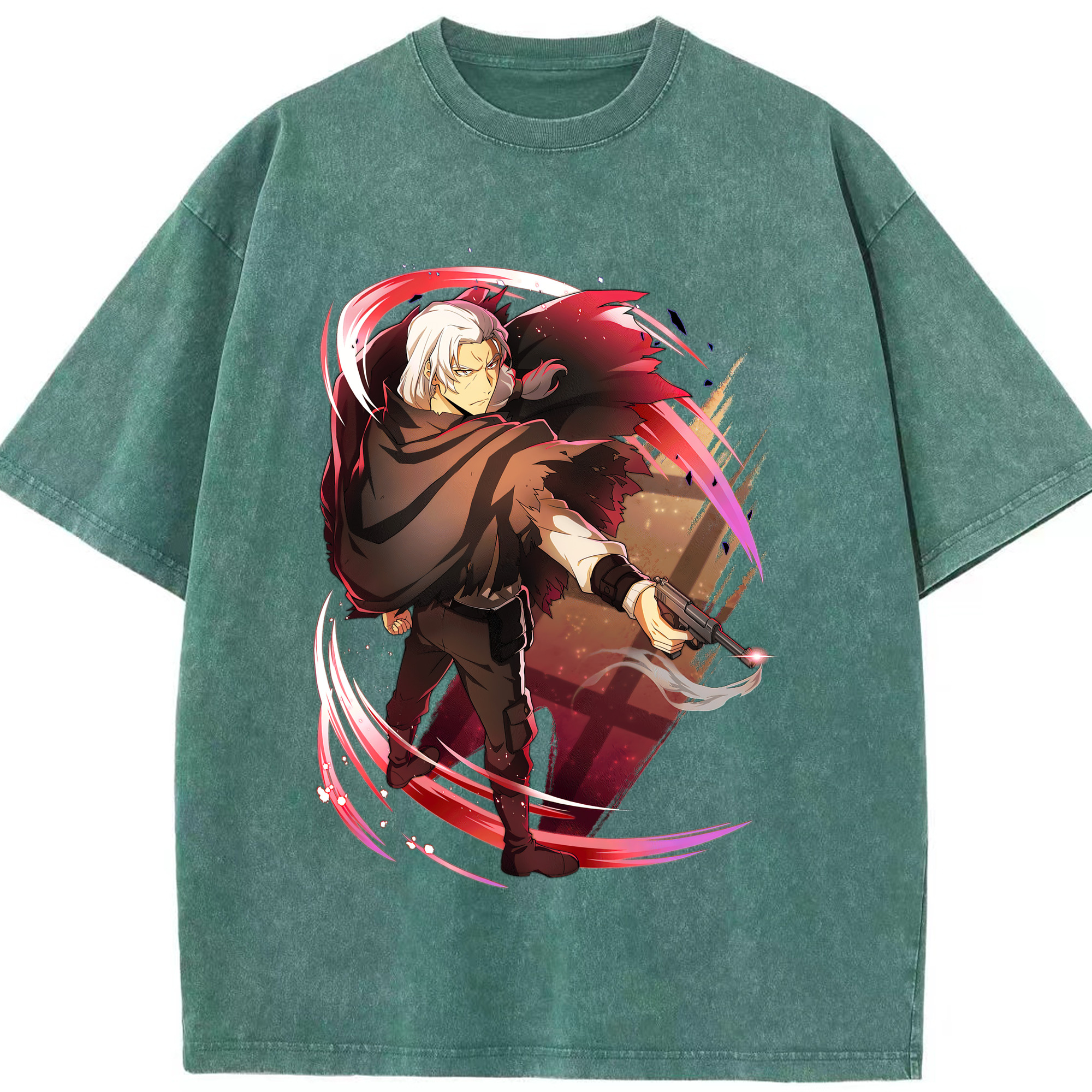 （画像用） 文豪ストレイドッグス Bungo Stray Dogs 綿100% ヴィンテージ風 半袖Tシャツ（フロントプリント）